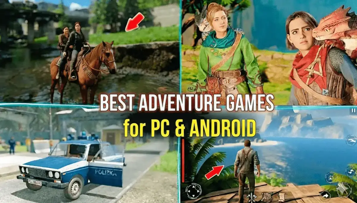 Best adventure games for PC and Android 2026 featuring Ghost Recon Wildlands, Uncharted, Red Dead Redemption 2 and mobile adventure games