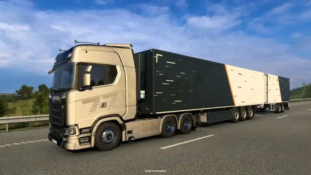 Euro Truck Simulator 2 1.58 double trailer driving academy training module