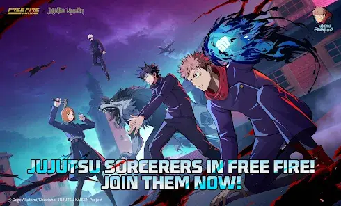 Garena Free Fire Max gameplay showing fantasy forest theme and stylized battle royale graphics