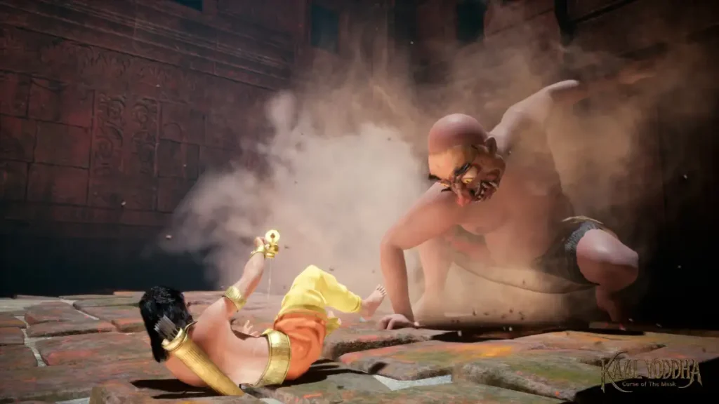 Kaal Yoddha giant demon boss battle in demo version on Steam