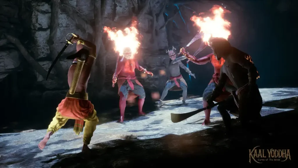 Kaal Yoddha gameplay scene highlighting combat and animation issues in demo version
