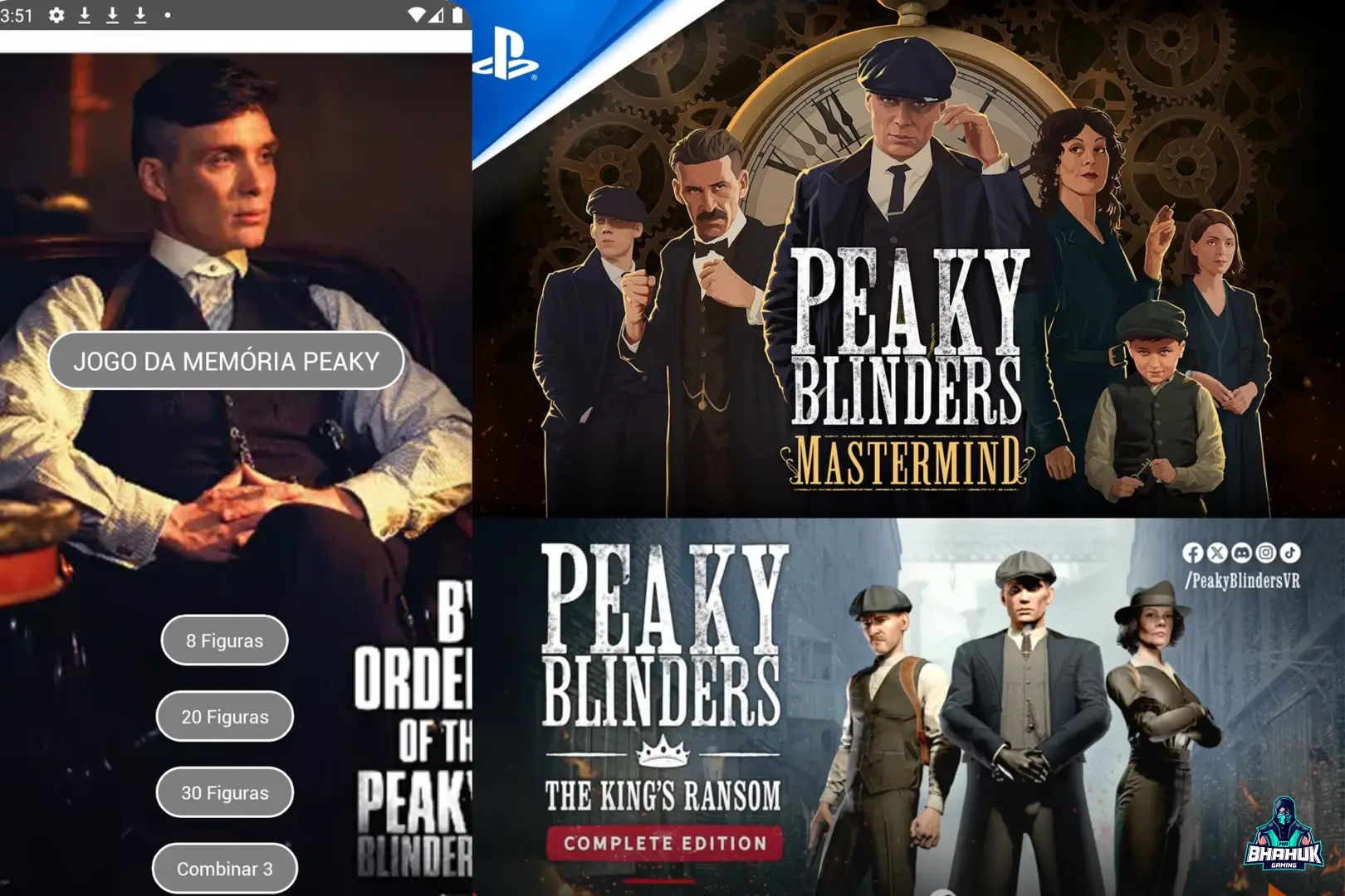 Peaky Blinders Games including The Kings Ransom Complete Edition, Mastermind and Memory Game
