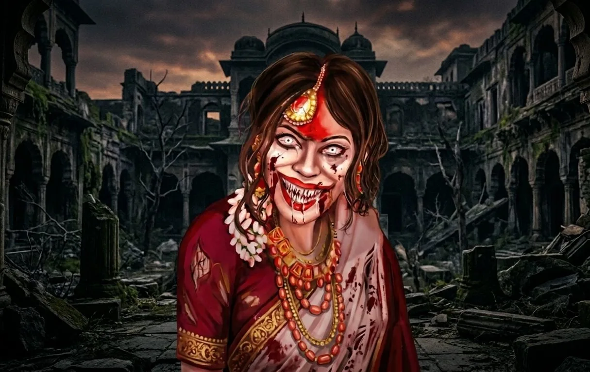 Kamla Indian horror game haunted mansion gameplay scene
