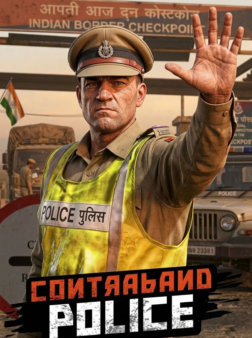 Contraband Police border checkpoint inspection gameplay scene