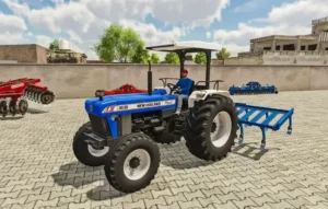 Farming Simulator 25 realistic tractor farming gameplay scene